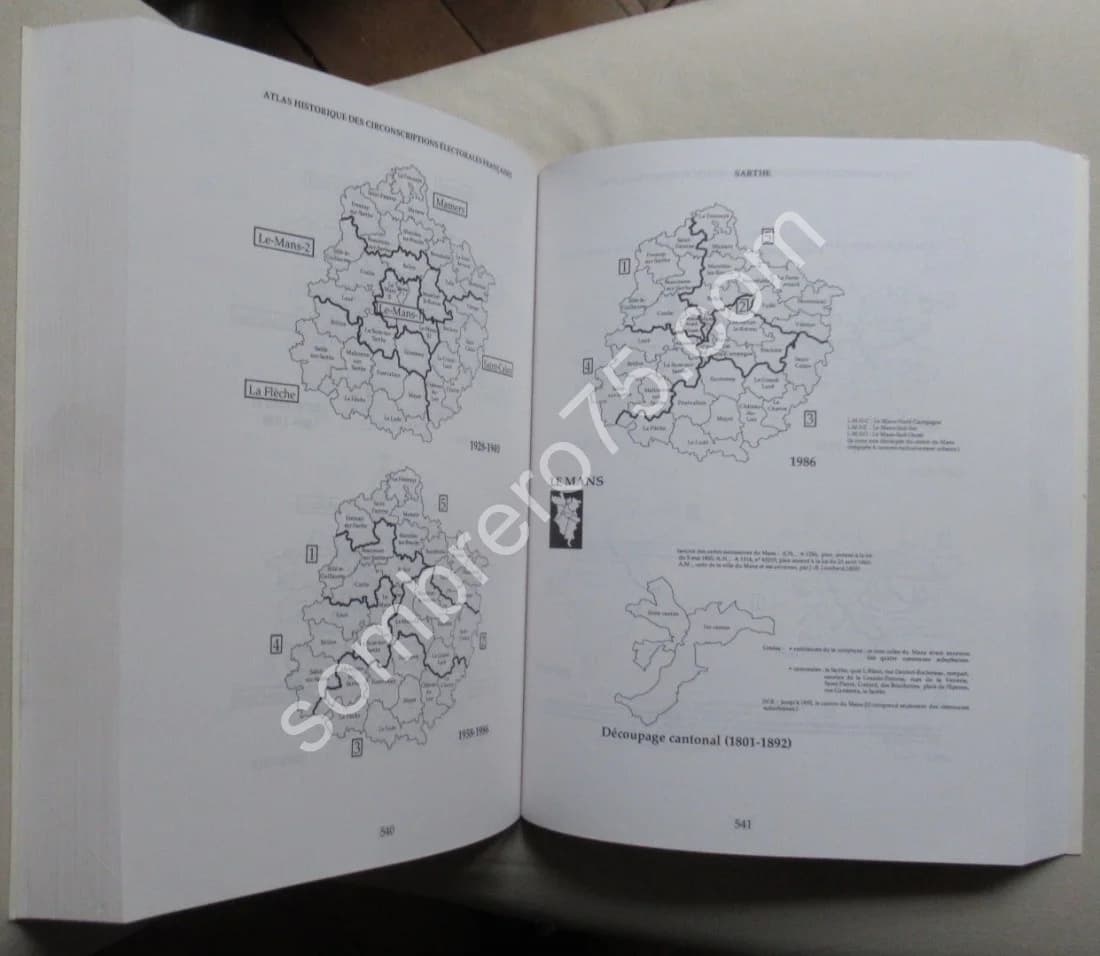 Atlas Historique des Circonscriptions Electorales Françaises. B GAUDILLERE - Image 5