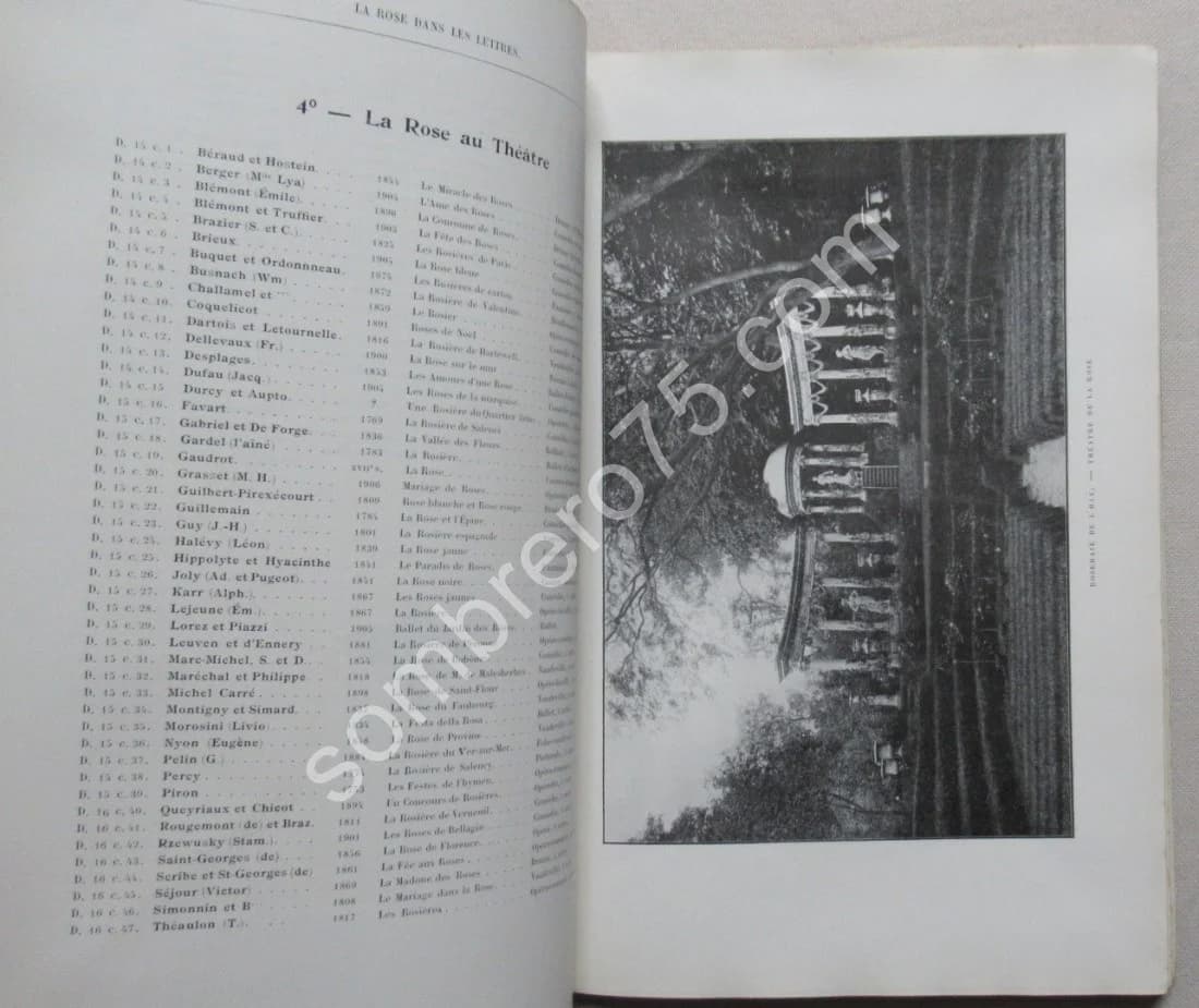 Roseraie de l'Haÿ. La Rose dans les Sciences dans les Lettres et dans les Arts. 1906 - Image 4