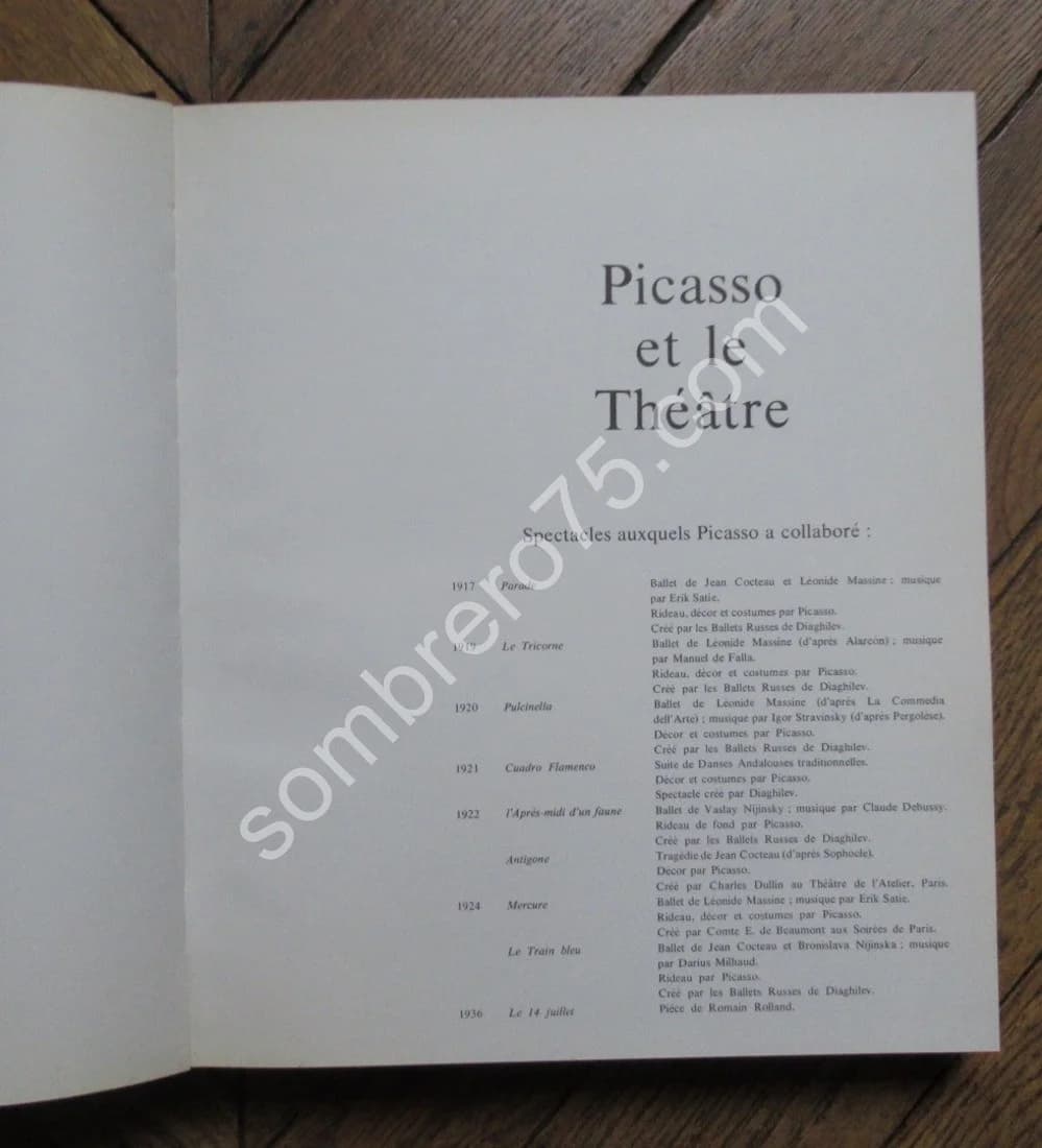 Picasso et le Théâtre. 1967. Ex Num - Image 4