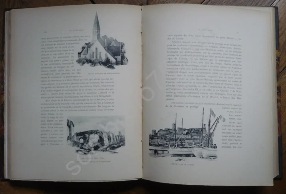 Au Pays Bleu - Alpes Maritimes Henri MORIS. Aquarelles Emile COSTA - Image 3