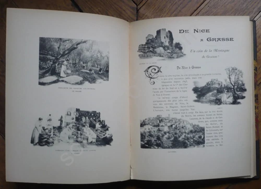 Au Pays Bleu - Alpes Maritimes Henri MORIS. Aquarelles Emile COSTA - Image 4