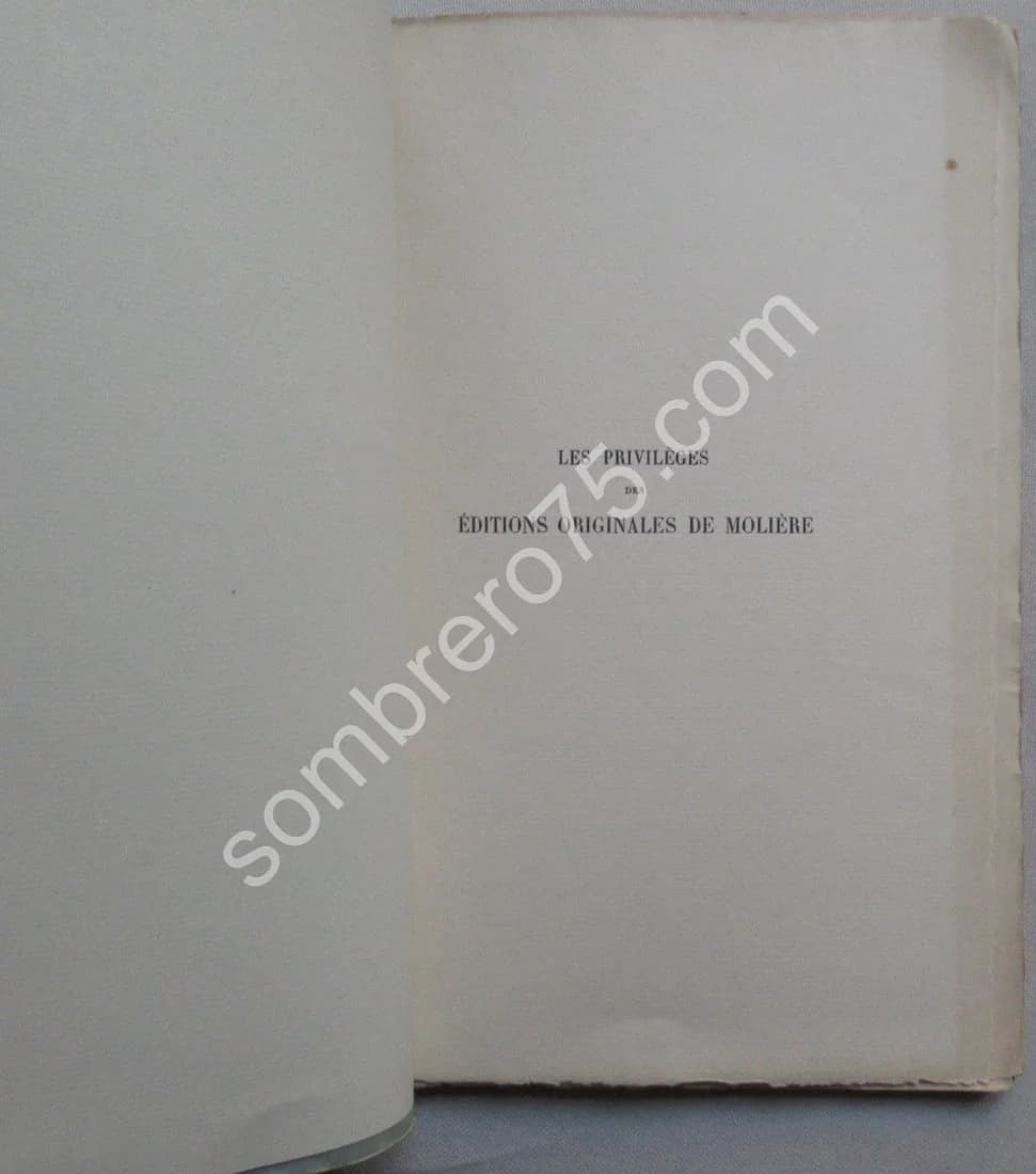Les Privilèges des Editions Originales de Molière - Image 3
