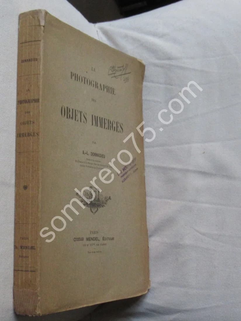 La Photographie des Objets Immergés. A. L. DONNADIEU - Image 2