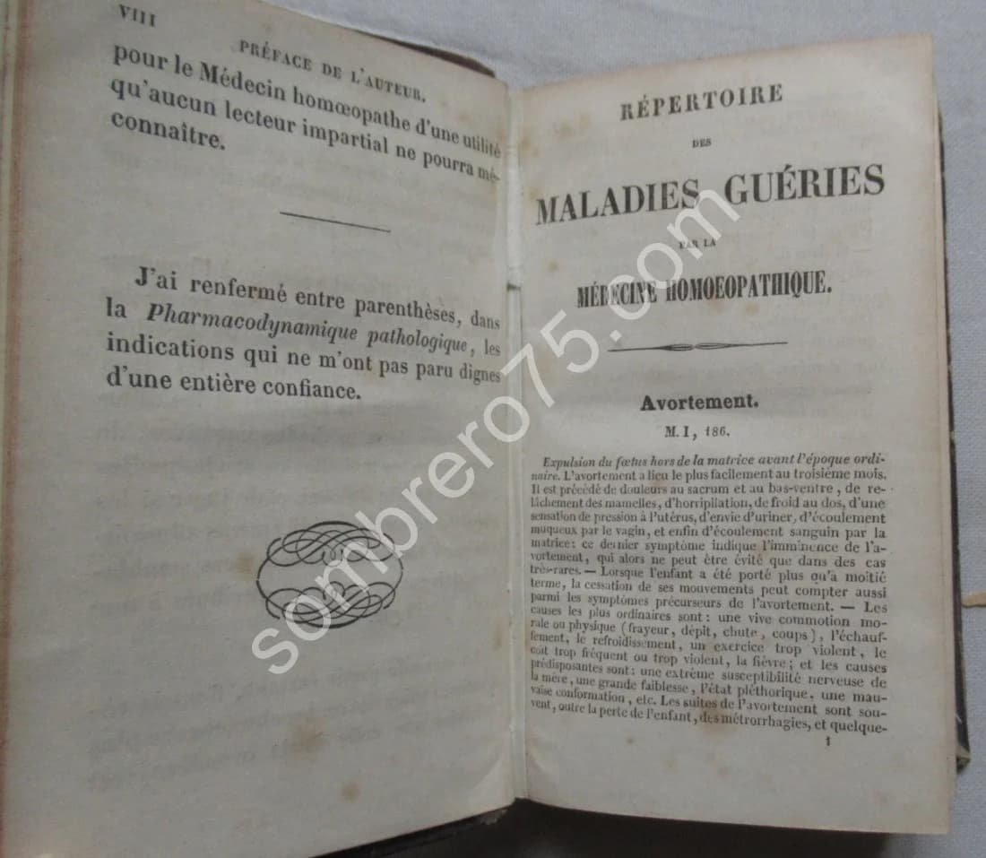 Guide de l'Homeopathe ou Traitement de plus de mille maladies 1851 - Image 5