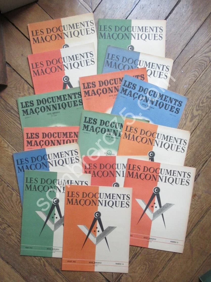Les Documents Maçonniques. Revue Mensuelle. Lot de 15 Numéros