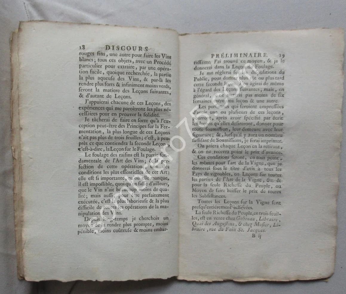 Cours Complet de Chymie Economique, Pratique sur la Manipulation & la Fermentation des Vins - Image 3
