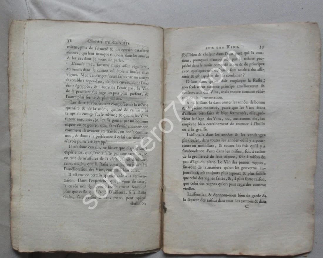 Cours Complet de Chymie Economique, Pratique sur la Manipulation & la Fermentation des Vins - Image 4