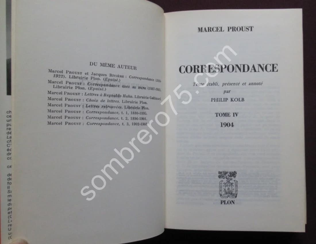 Correspondance de 1904 - Tome 4. Texte Établi et Annoté par KOLB Philip - Image 3