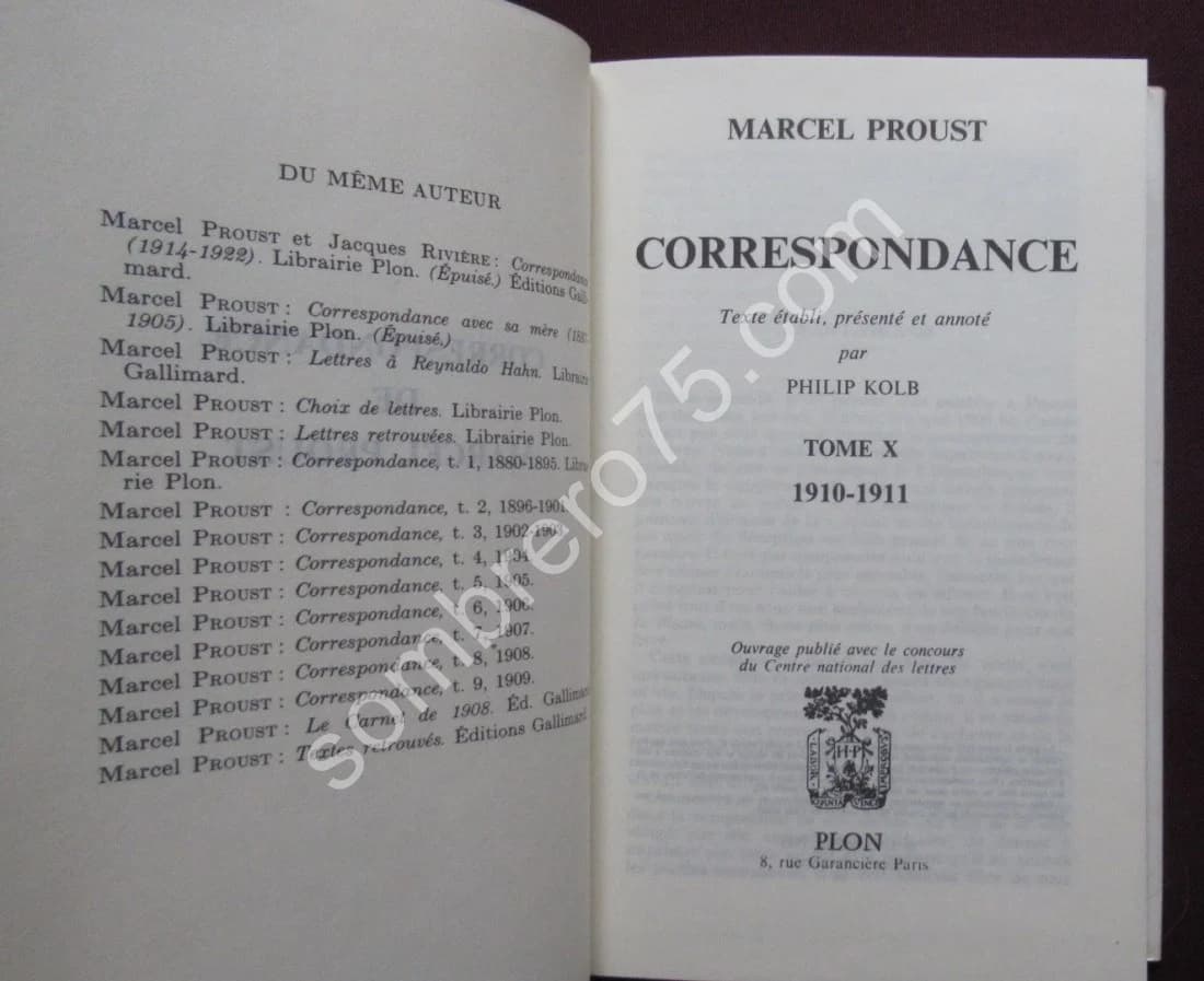 Correspondance de 1910 et 1911. Tome 10 Texte établi par KOLB Philip - Image 4