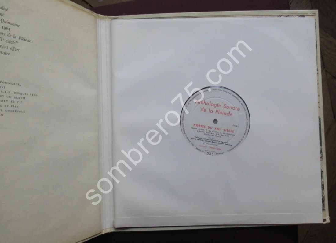 Disque: Poètes du XVI Siècle. Anthologie sonore - Image 4