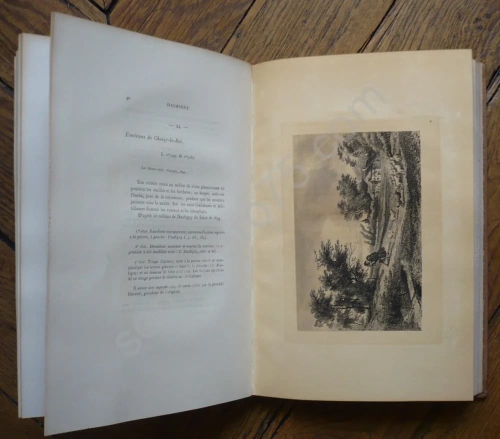 C Daubigny et son Oeuvre Gravé. Eaux Fortes et Bois Inédits. Héliogravures Durand 1875 - Image 5