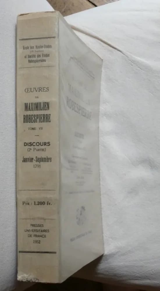 Oeuvres de Maximilien Robespierre Tome VII Discours (2e partie) - Image 2