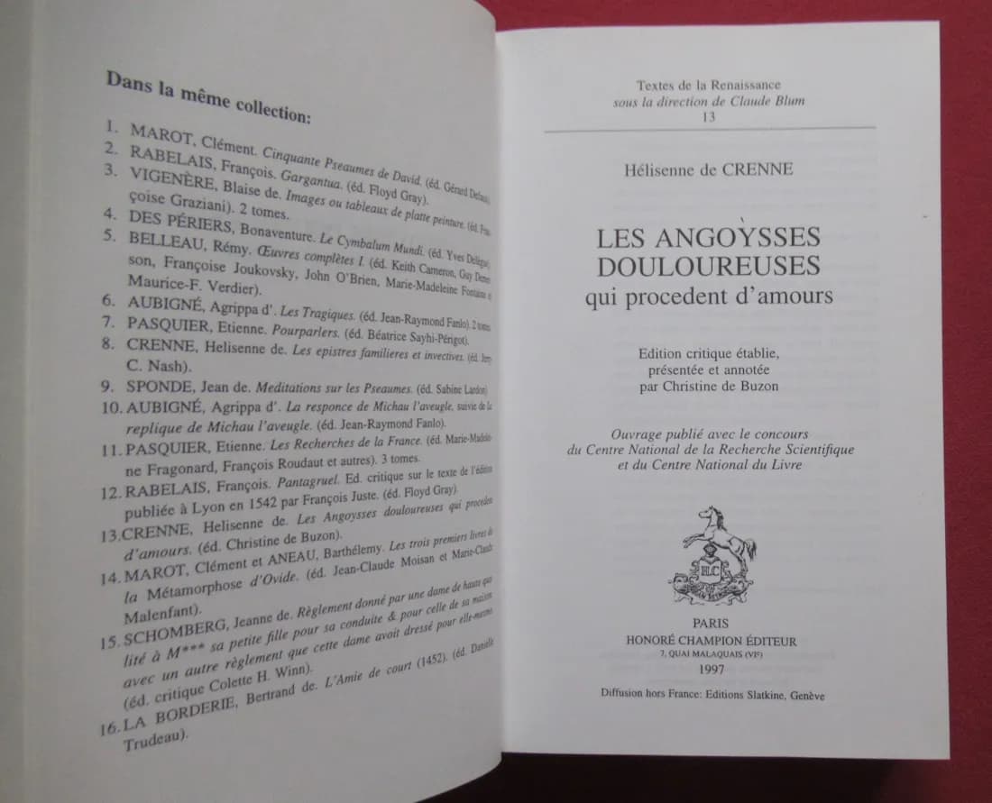 Helisenne de Crenne. Les Angoysses Douloureuses - Image 3