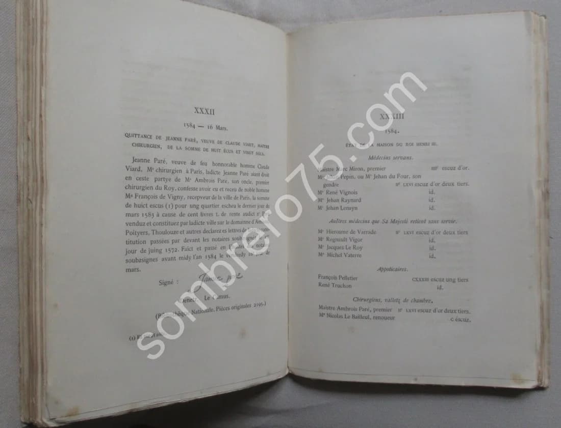 Ambroise Paré - Documents. Dr LE PAULMIER - Image 5