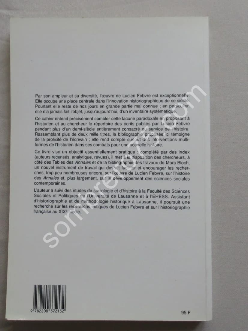 Bibliographie des travaux de Lucien Febvre - Image 4