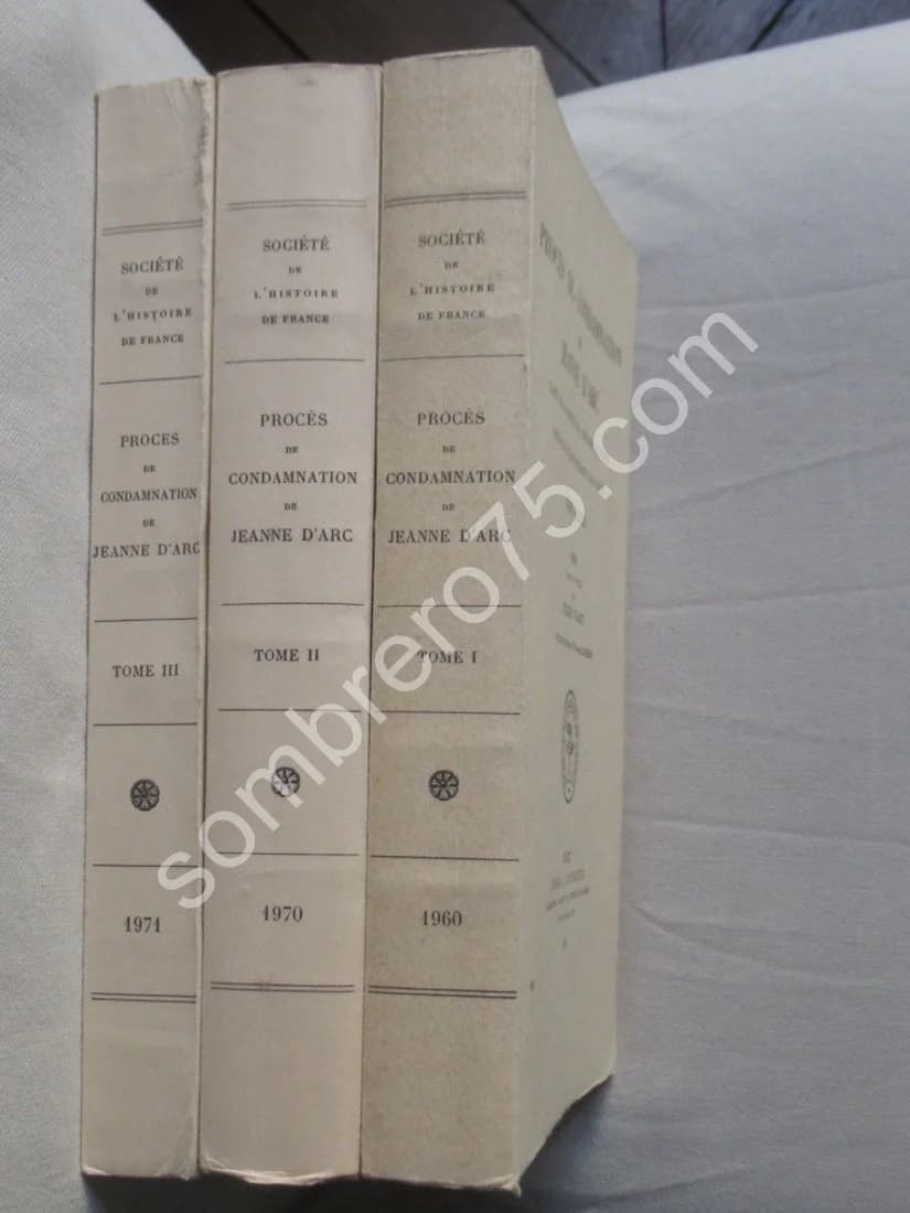Procès de Condamnation de Jeanne d'Arc- 3 Tomes - Image 2