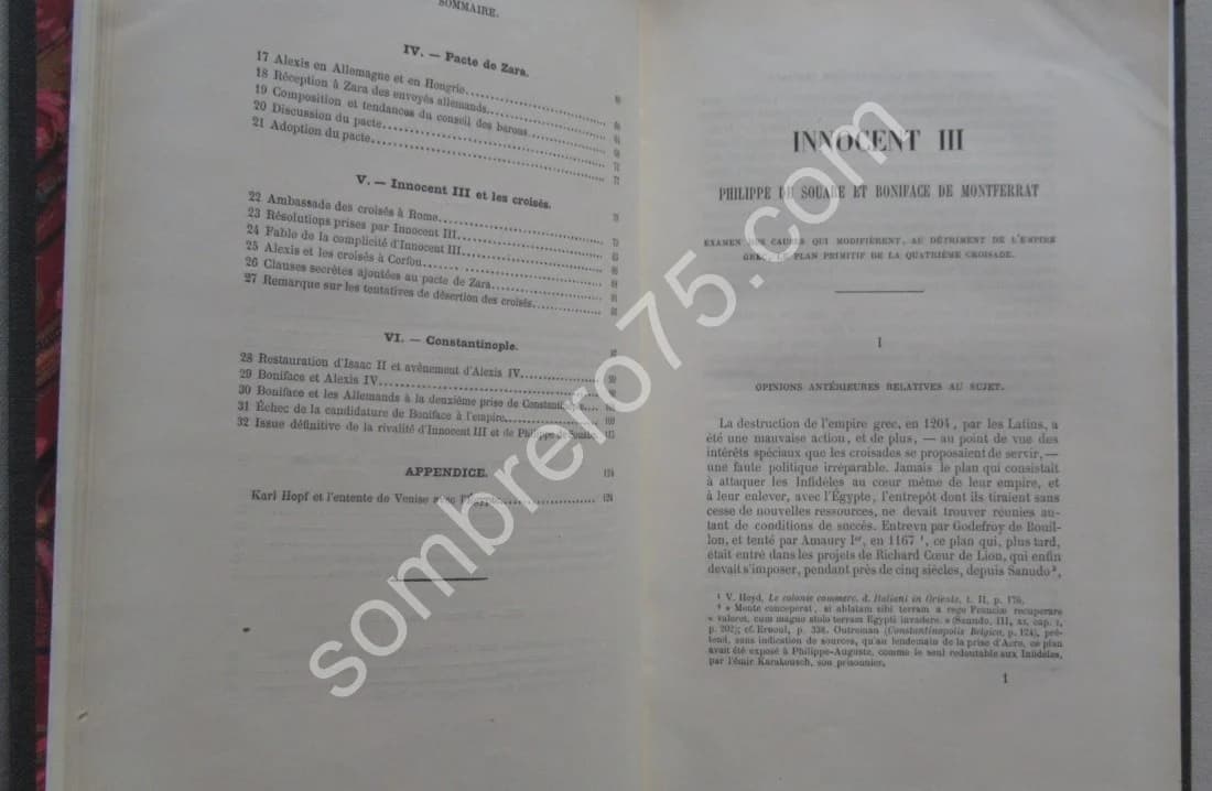 Innocent III Philippe de Souare Boniface de Montferrat. Le Comte RIANT - Image 7