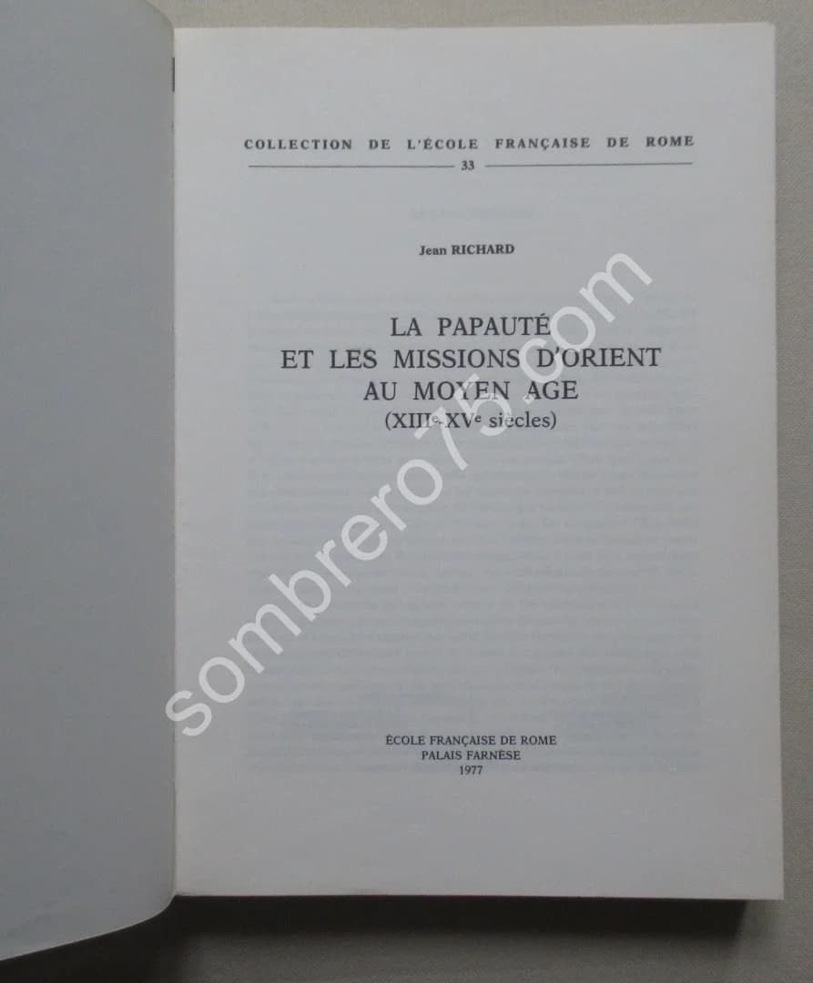 La Papauté et les Missions d'Orient au Moyen Age (XIIIe XVe Siècles) - Image 4