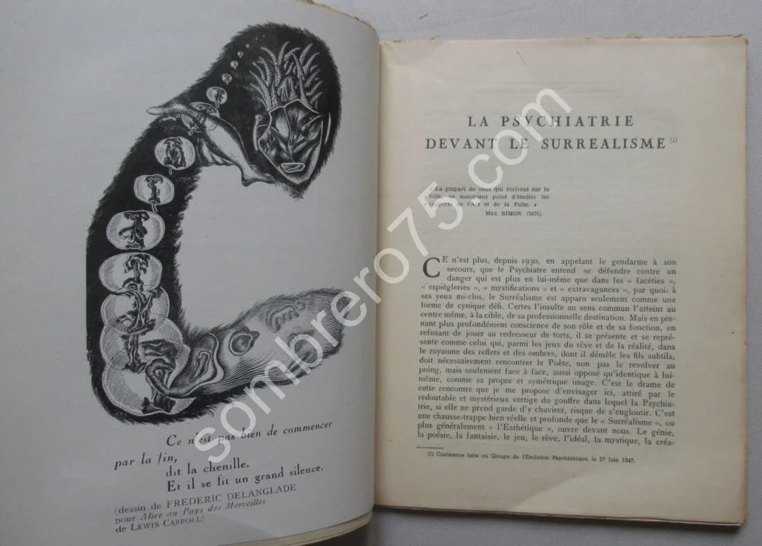 La Psychiatrie devant le Surréalisme.. 2 H T Fréd. DELANGLADE - Image 5