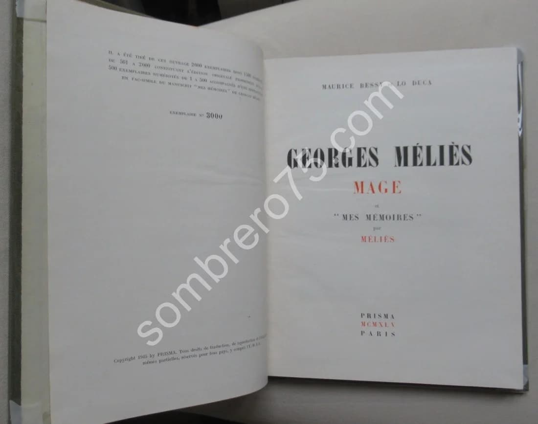 Georges Méliès Mage et "Mes Mémoires" par Méliès - Image 4