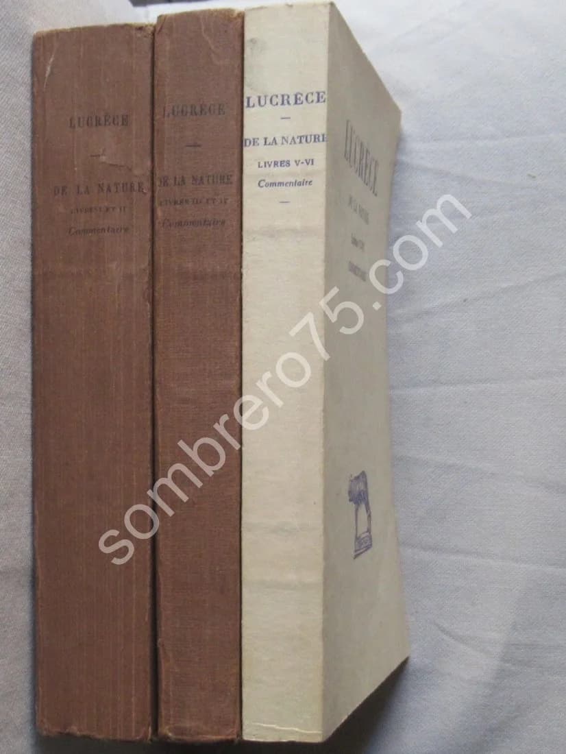 De la Nature. Commentaire Vol I à VI- 3 Tomes - Image 2