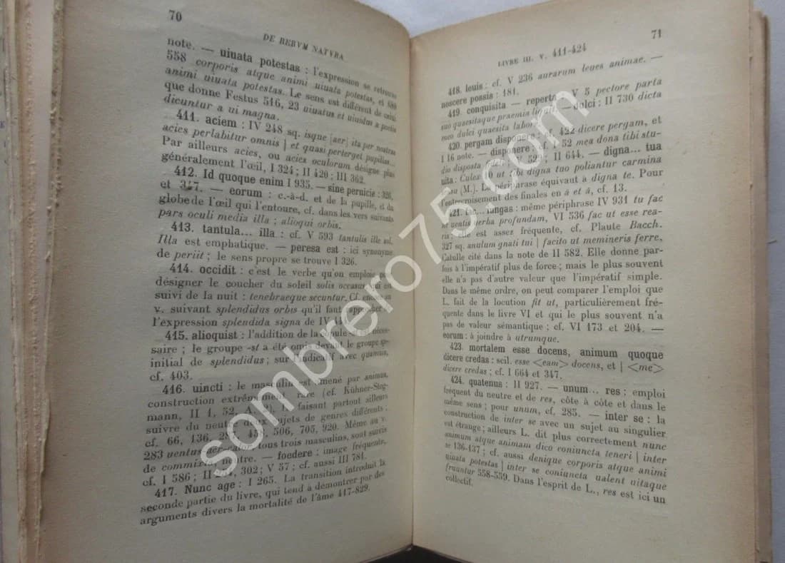 De la Nature. Commentaire Vol I à VI- 3 Tomes - Image 6