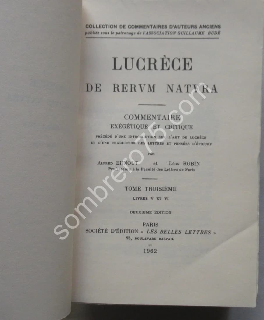 De la Nature. Commentaire Vol I à VI- 3 Tomes - Image 7
