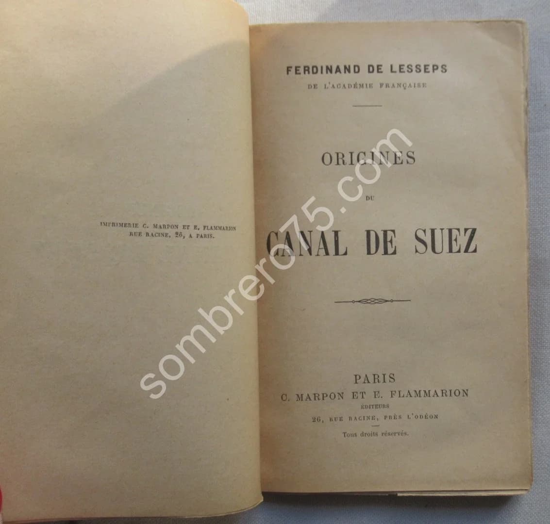 Origines du Canal de Suez. Ferdinand de Lesseps - Image 3