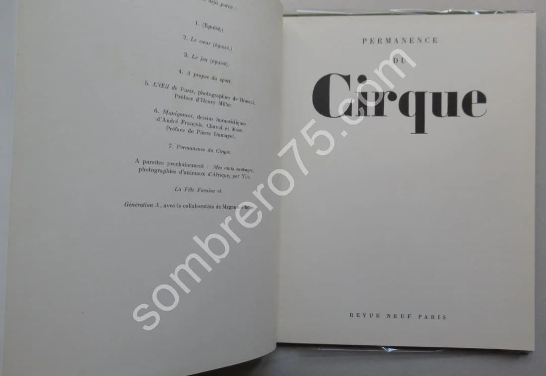 Permanence du Cirque. Paris. 1952. - Faucheux - Image 3