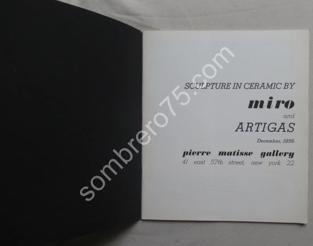 Sculpture in Ceramic by Miro and Artigas. Terres de Grand Feu. 1956 - Lithographie - Image 2