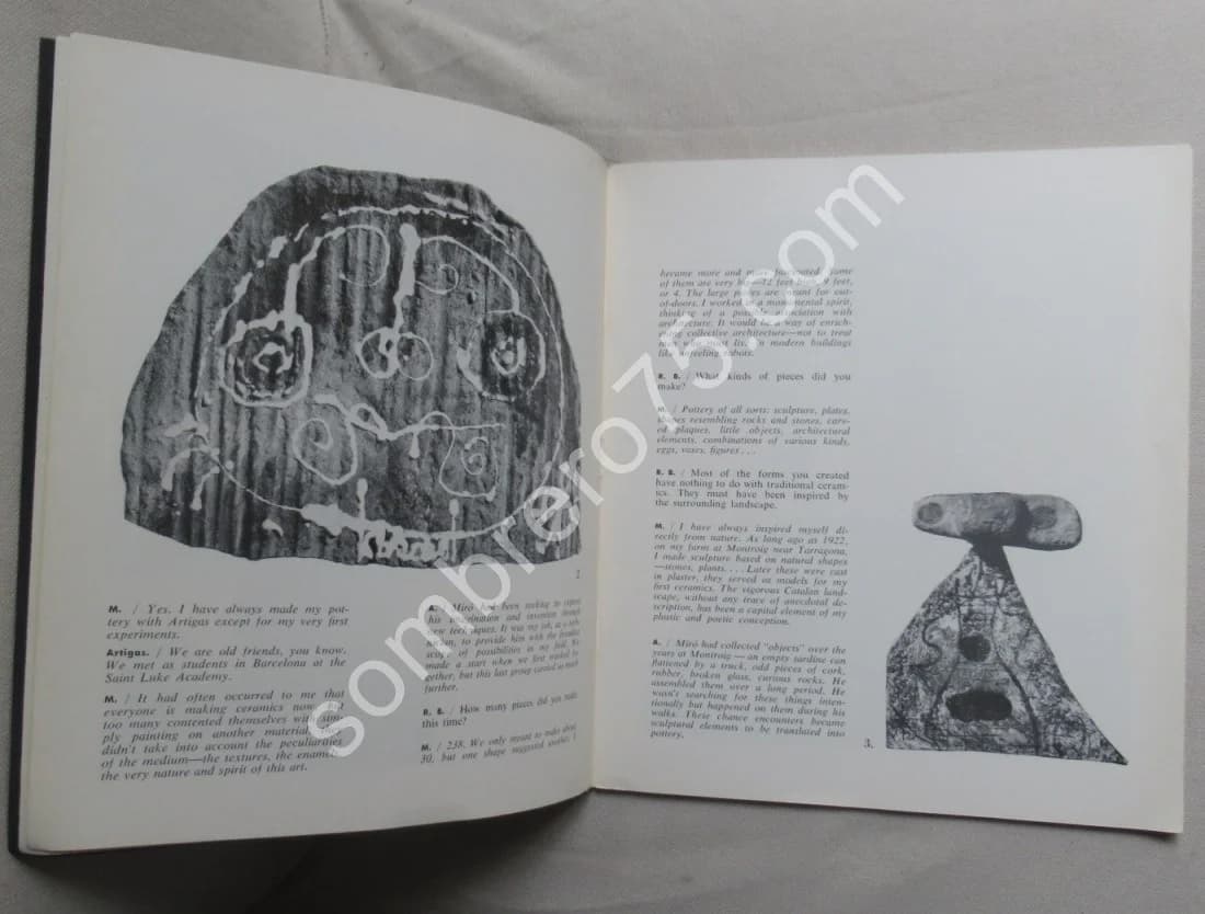 Sculpture in Ceramic by Miro and Artigas. Terres de Grand Feu. 1956 - Lithographie - Image 3