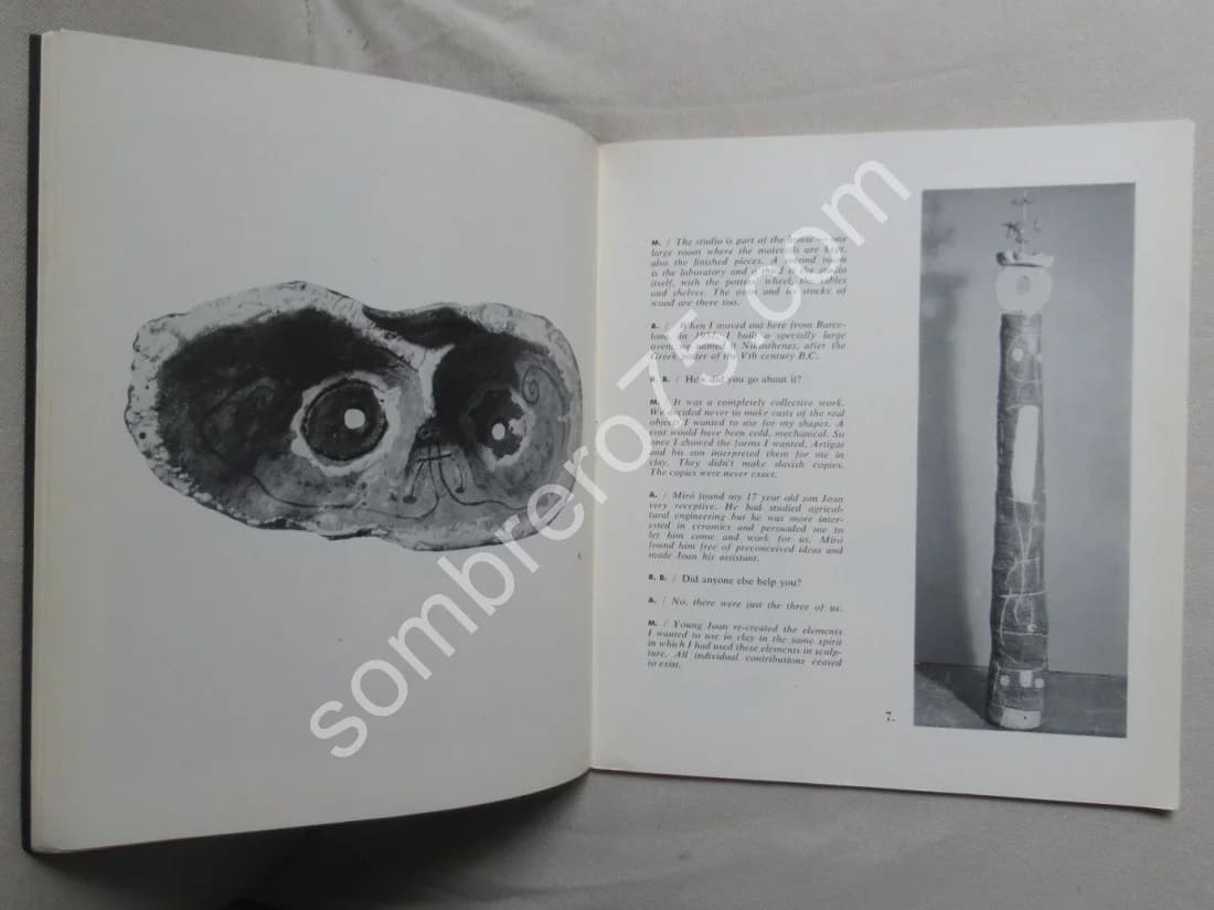 Sculpture in Ceramic by Miro and Artigas. Terres de Grand Feu. 1956 - Lithographie - Image 4