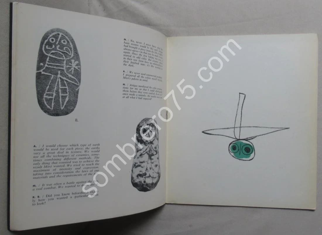 Sculpture in Ceramic by Miro and Artigas. Terres de Grand Feu. 1956 - Lithographie - Image 5