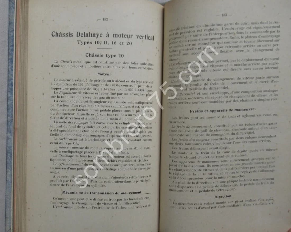 Voitures Automobiles et Moteurs DELAHAYE. Description Conduite et Entretien - Image 7
