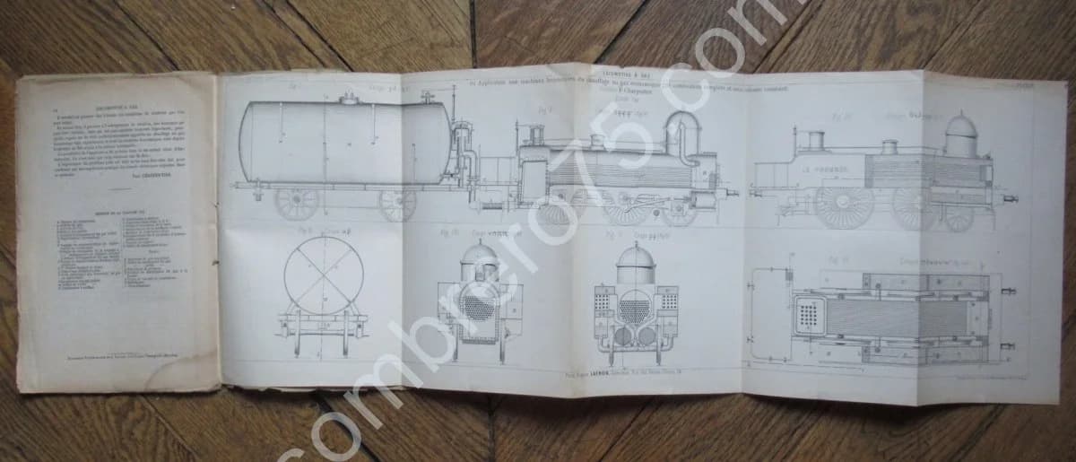 Locomotive à Gaz avec Suppression de la Fumée et de la Vapeur. P Charpentier - Image 4