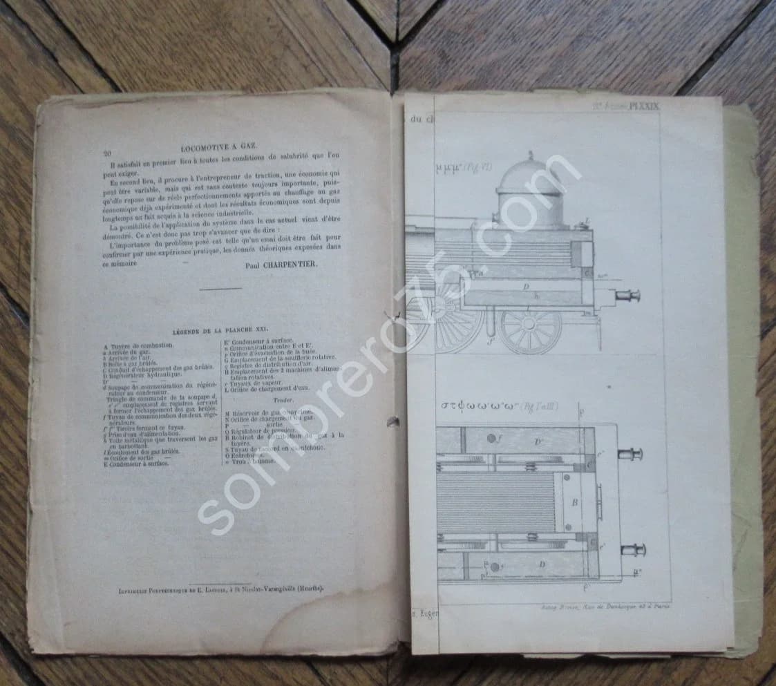 Locomotive à Gaz avec Suppression de la Fumée et de la Vapeur. P Charpentier - Image 5
