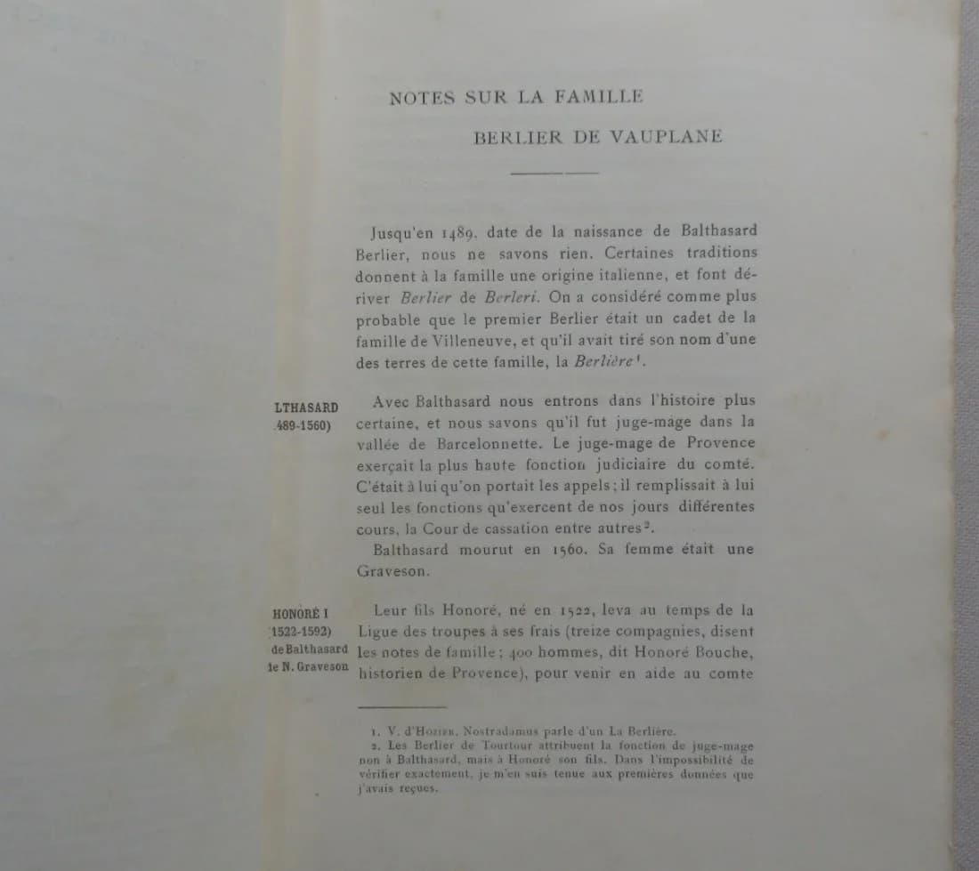 Notes sur la Famille Berlier de Vauplane. Marie P B de Vauplane - Image 4