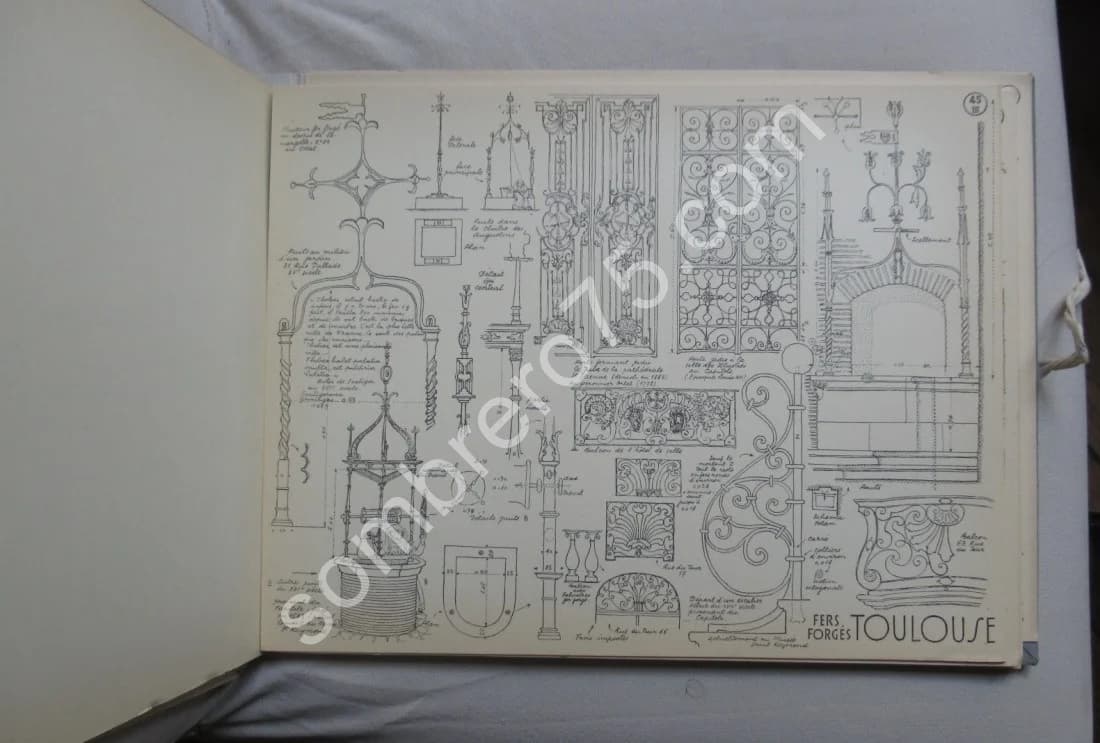 Croquis - Troisième Album - Région du Midi. 1950 - Image 5