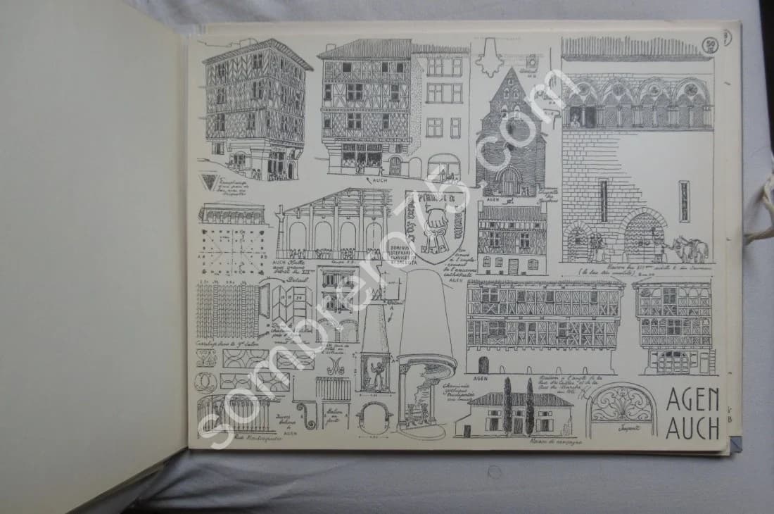 Croquis - Troisième Album - Région du Midi. 1950 - Image 6