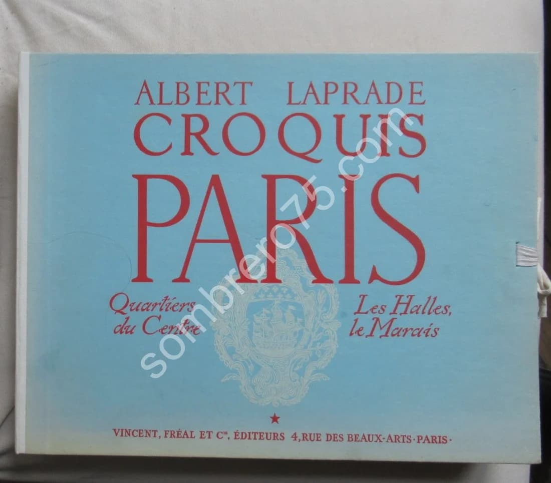 Croquis de Paris. Quartier du Centre Les Halles Le Marais. 1967
