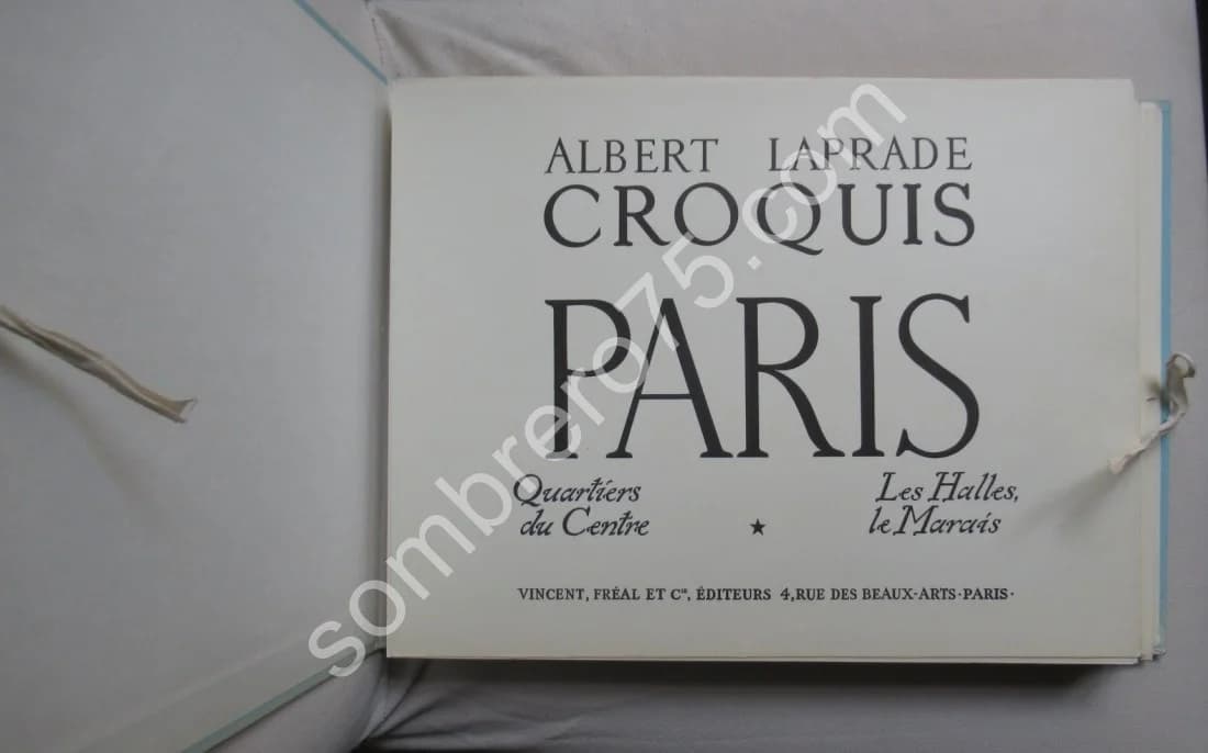 Croquis de Paris. Quartier du Centre Les Halles Le Marais. 1967 - Image 3