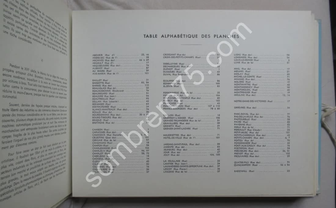 Croquis de Paris. Quartier du Centre Les Halles Le Marais. 1967 - Image 5