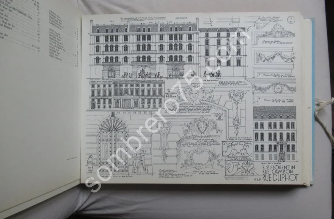 Croquis de Paris. Quartier du Centre Les Halles Le Marais. 1967 - Image 6