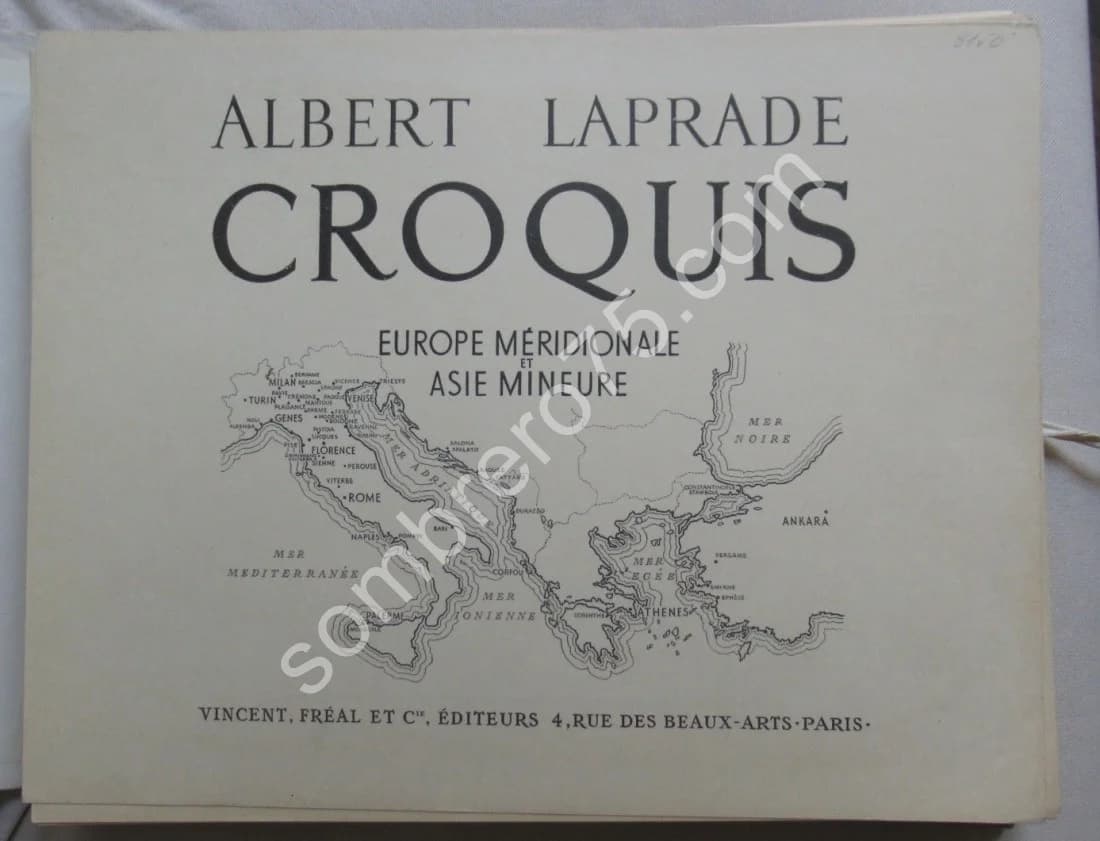 Croquis Europe Méridionale et Asie Mineure. 1952 - Image 3