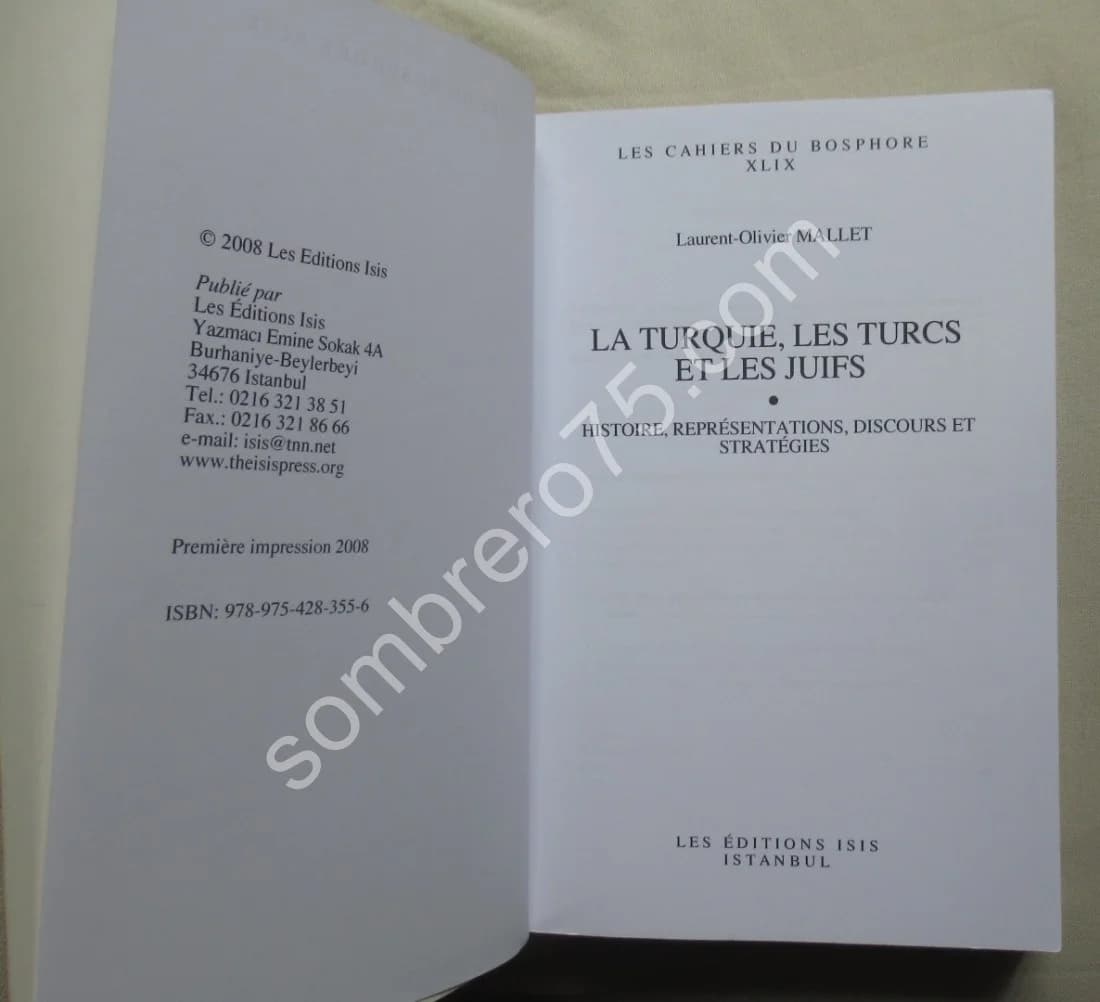 La Turquie, les Turcs et les Juifs. Laurent Olivier MALLET - Image 3