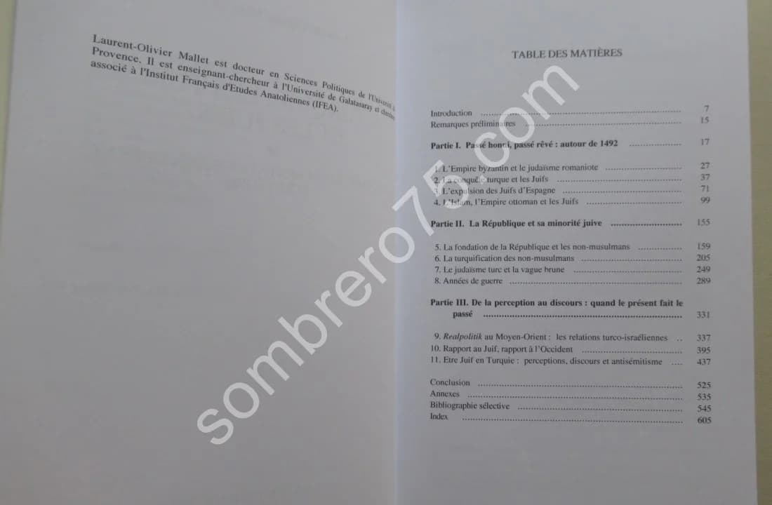 La Turquie, les Turcs et les Juifs. Laurent Olivier MALLET - Image 5