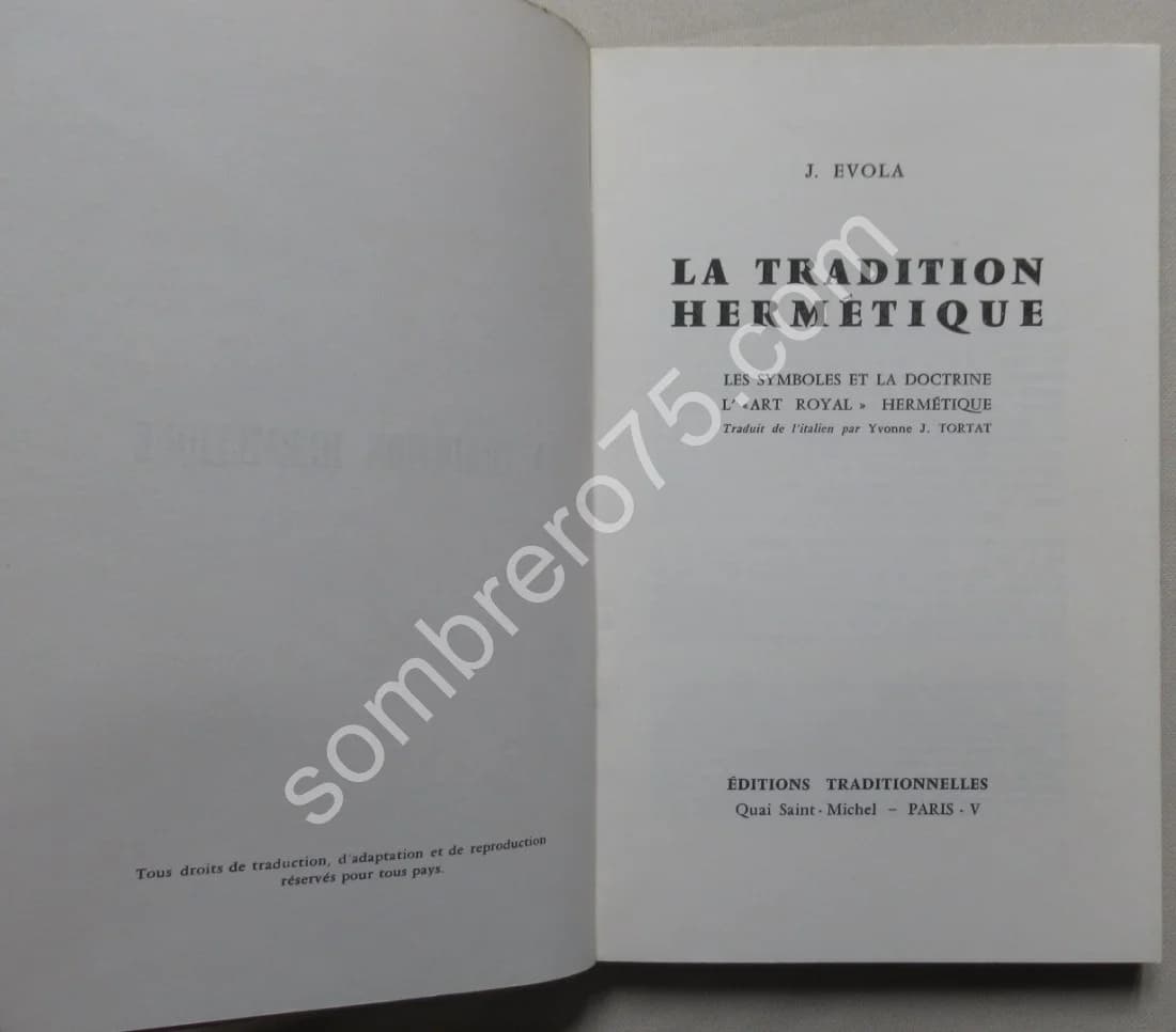 La Tradition Hermétique. Les Symboles et la Doctrine. J EVOLA - Image 3