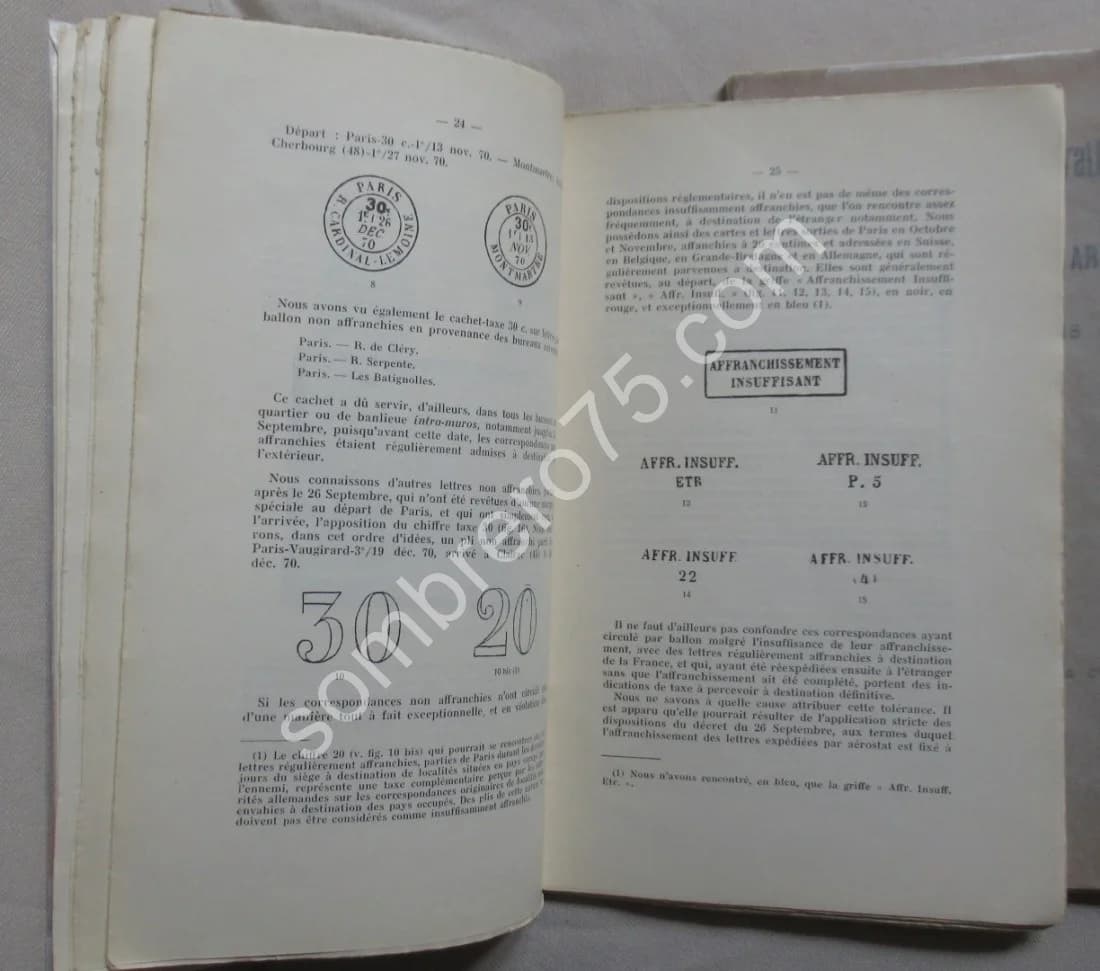 Les Correspondances par Ballon monté du Siège de Paris. Les Cachets - Image 3
