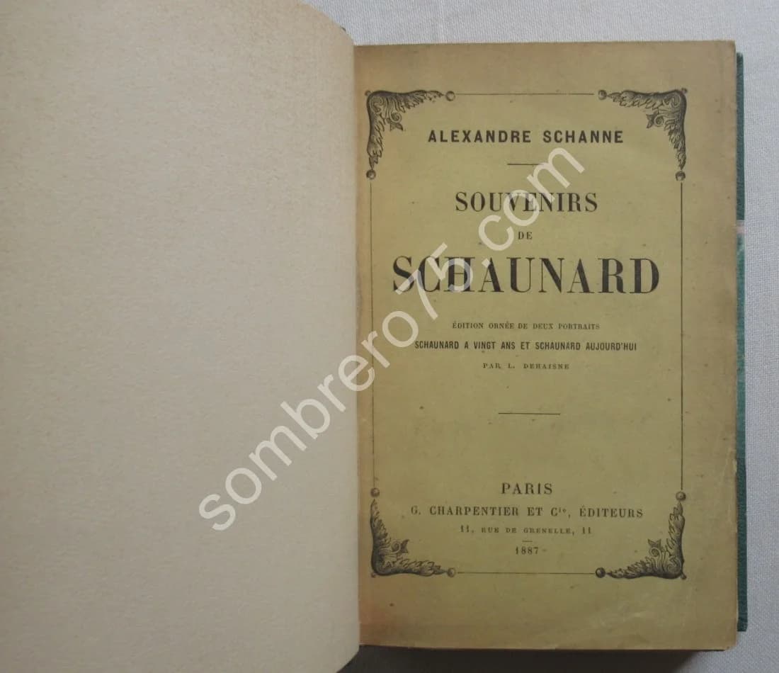 Souvenirs de Schaunard.. 1887. E.O - Image 3