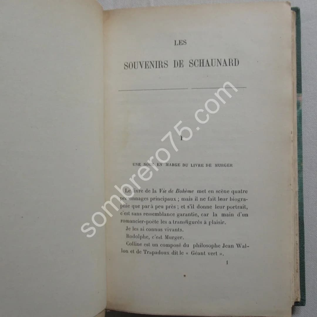 Souvenirs de Schaunard.. 1887. E.O - Image 5